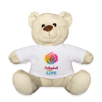 Volleyball Volleyballer Sport Beachvolleyball - Teddy - Weiß - Vorne