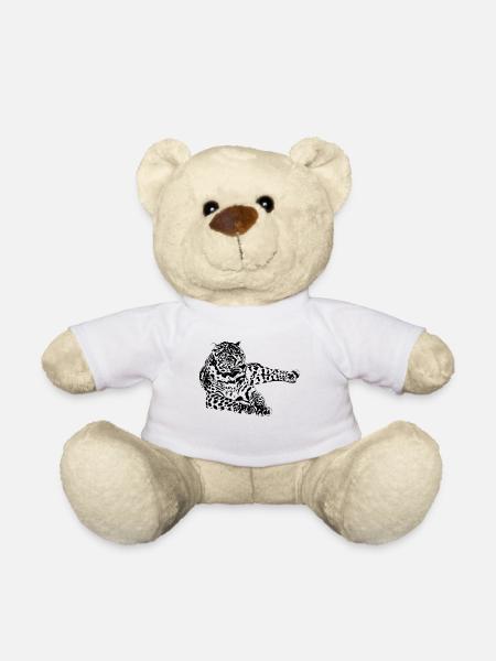 Leopard - Teddy - Weiß