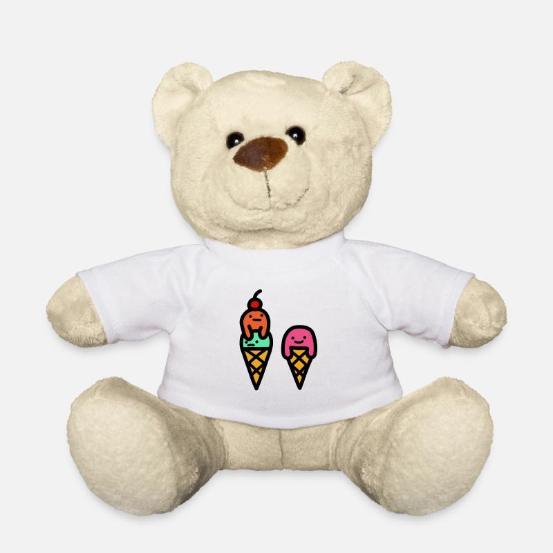 Eis Eiscreme Sommer Minimalistisch - Teddy - Weiß