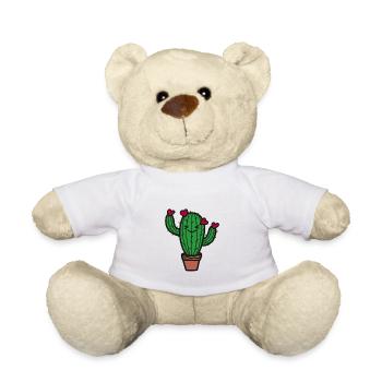 Amour de cactus - Nounours - blanc - Devant