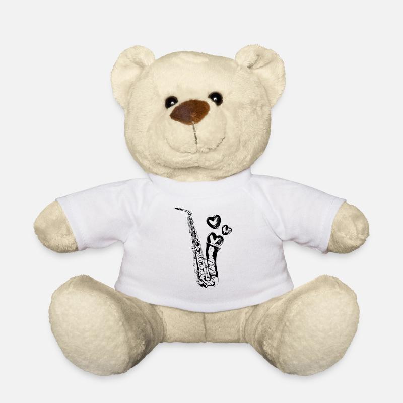 Saxophon - Teddy - Weiß