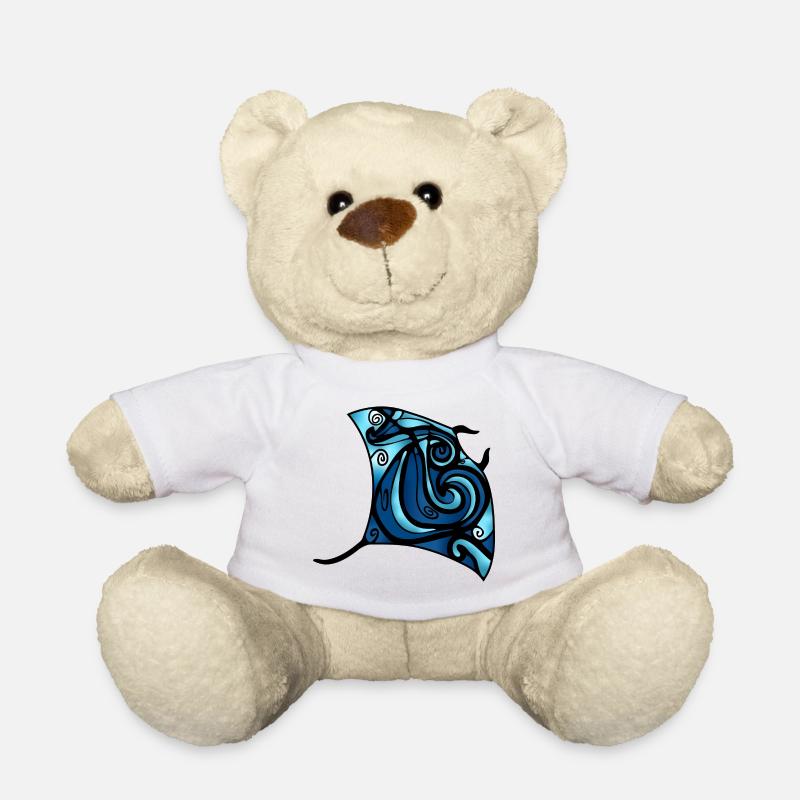Bunter Rochen - Teddy - Weiß