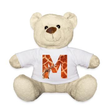 giraffe m - Teddy Bear - white - Front
