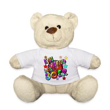 80er Party Retro Fun Shirt Ein Kind der 80er.(25) - Teddy - Weiß - Vorne