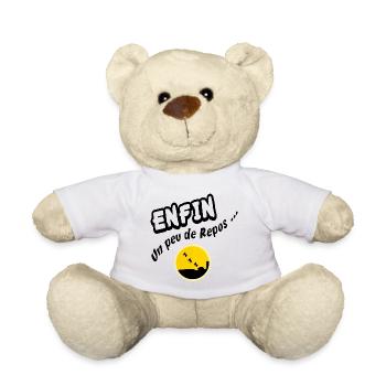 Enfin un peu de Repos Sommeil - Nounours - blanc - Devant