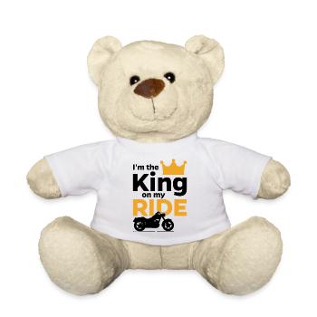 King motos motos motards motards - Nounours - blanc - Devant