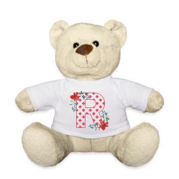 poppies r - Teddy Bear - white - Front