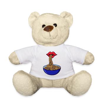 Spaghetti Pasta Asciutta Hunger Italy - Teddy Bear - white - Front