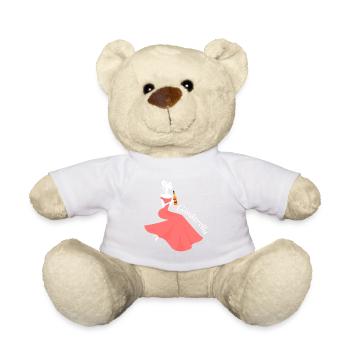 Ginderella Gin JGA Hens Farewell Party - Teddy Bear - white - Front
