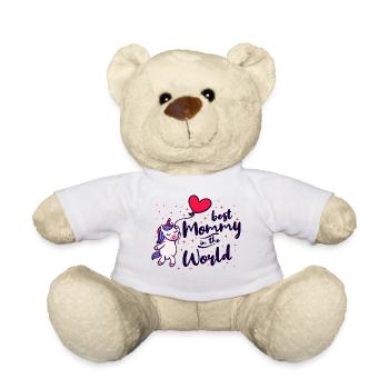 Best mom mother mothers day all the best super mom - Teddy Bear - white - Front