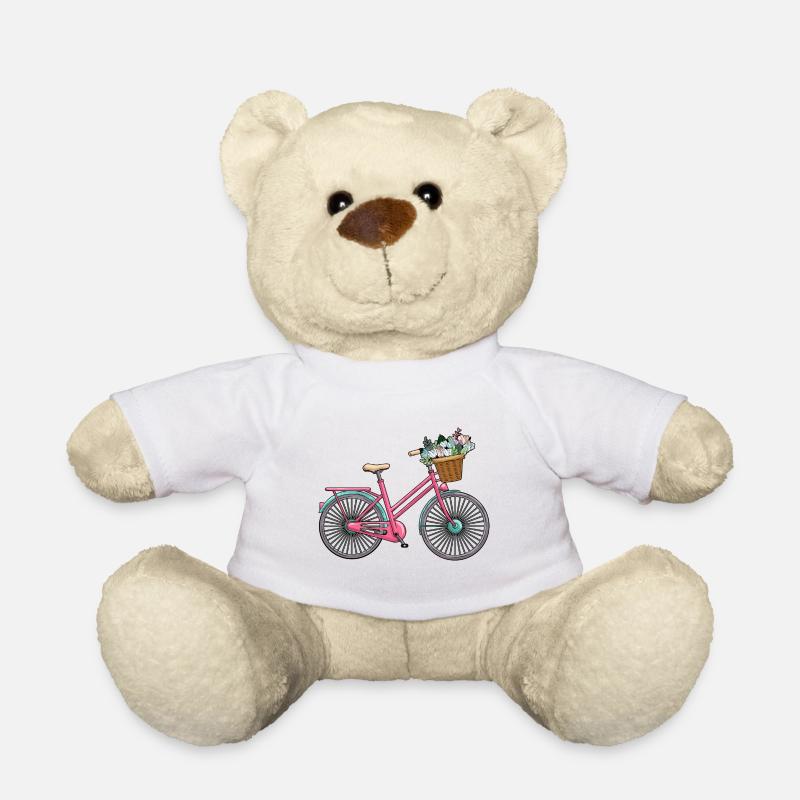 Damenfahrrad Blumen - Teddy - Weiß