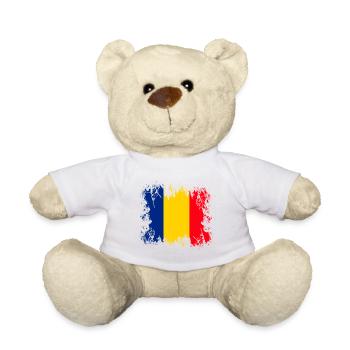 Romania - Europe - Teddy Bear - white - Front