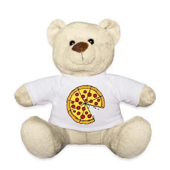 Partnerlook | Pizza Liebe Paar Pärchen Lustig - Teddy - Weiß - Vorne