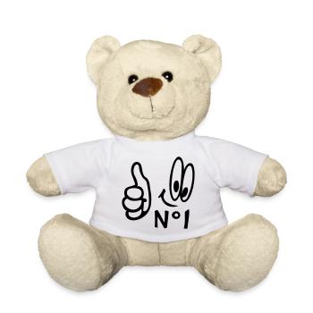 Number One, Comic - Teddy - Weiß - Vorne