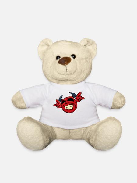 Diable rock musique rock musique hard rock punk rock - Nounours - blanc