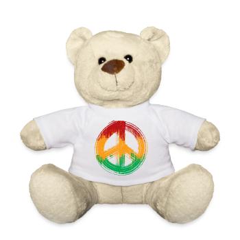 Reggae Liebe Frieden Einigkeit Jamaika Reggaeton - Teddy - Weiß - Vorne