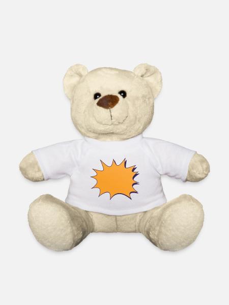 Comic - Teddy Bear - white