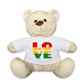 I love Jamaica Reggae Reggae Music Rasta - Teddy Bear - white - Front