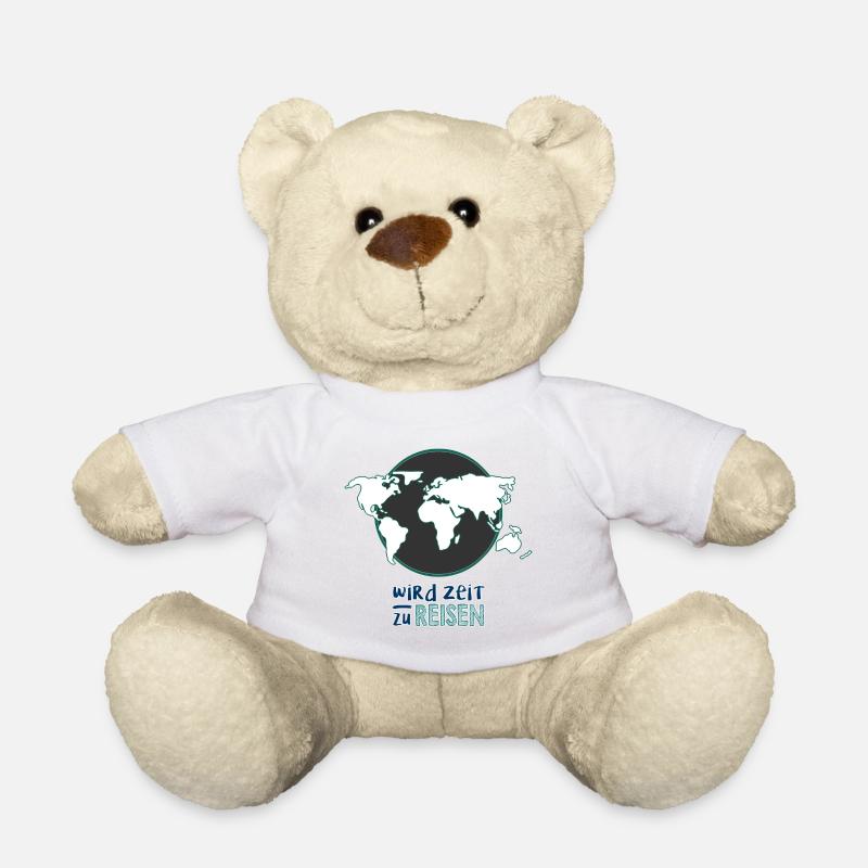 wird Zeit zu reisen Logo - Teddy - Weiß
