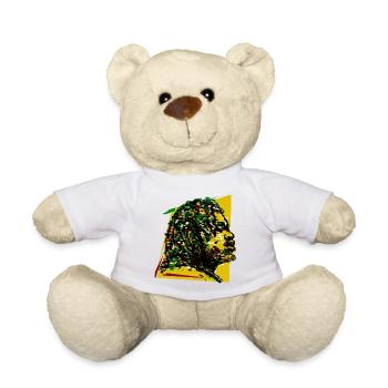 Jamaica Reggae Rasta Rastafarian Music Reggaeton Jah - Teddy Bear - white - Front