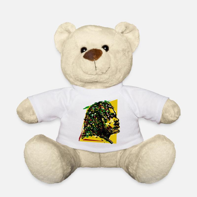 Jamaika Reggae Rasta Rastafari Musik Reggaeton Jah - Teddy - Weiß
