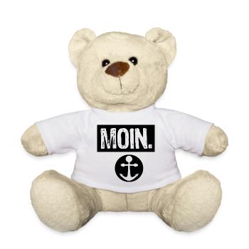 Jeu abstrait de couleurs en noir et blanc - Nounours - blanc - Devant