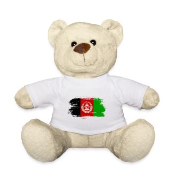 Afghanistan Flagge - Teddy - Weiß - Vorne