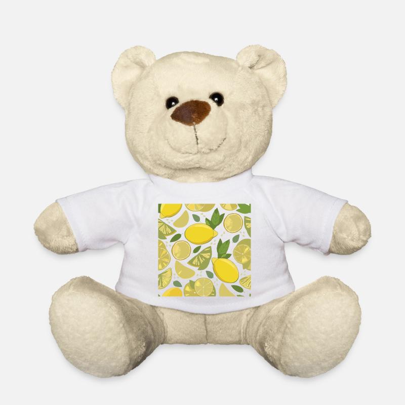 Lemon design with a fresh effect - Teddy Bear - white
