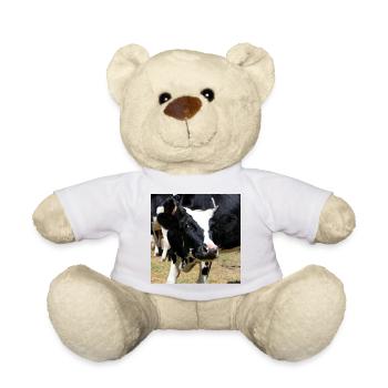 Cow Poster - Teddy Bear - white - Front