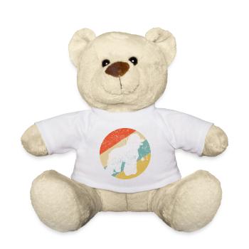 Dog Lover Poodle Love Retro Vintage Dog Love - Teddy Bear - white - Front