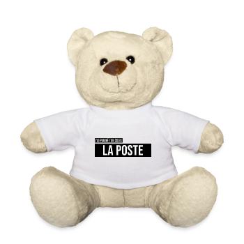 colis perdu laposte La Poste courrier livraison - Nounours - blanc - Devant