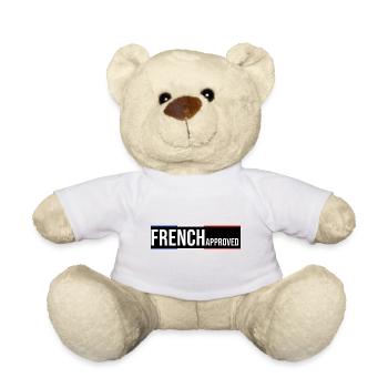 Französisch genehmigt Frankreich blau weiß rot Flagge - Teddy - Weiß - Vorne