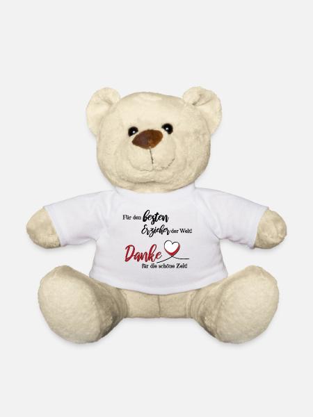 Bester Erzieher der Welt! Danke! - Teddy - Weiß