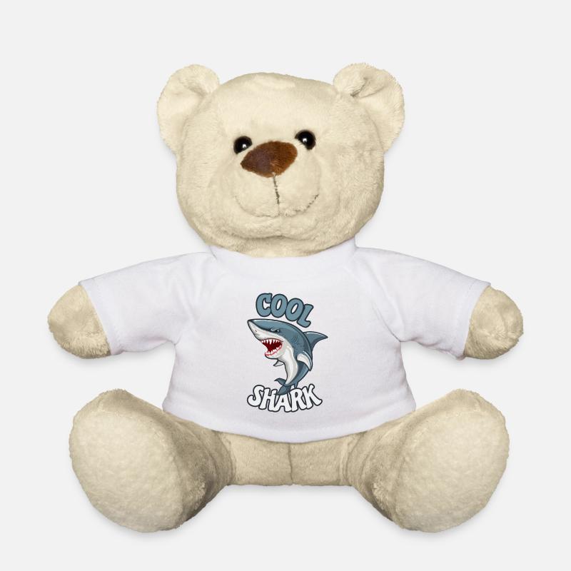 Cool sharks marine animals ocean cool shark - Teddy Bear - white