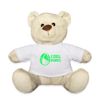 Brontosaurus Cool Dino Dinosaurier Geschenk - Teddy - Weiß - Vorne