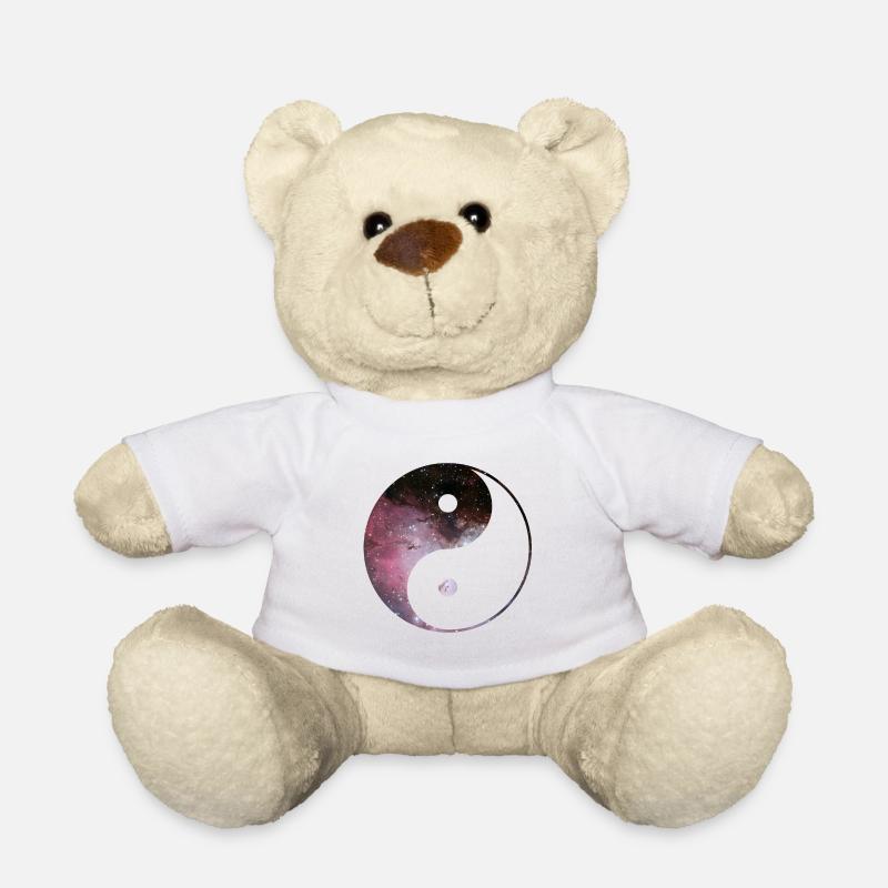 yin and yang galaxy - Teddy Bear - white