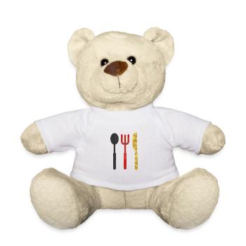 BlackRedGold - Teddy Bear - white - Front