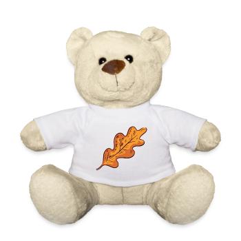 Feuille d'automne feuille d'automne - Nounours - blanc - Devant
