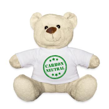 CO2-Neutrale Briefmarke - Teddy - Weiß - Vorne
