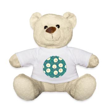 Bichon Frise Dog Emoji - Teddy Bear - white - Front
