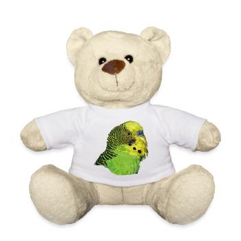 Perruche australienne - Nounours - blanc - Devant