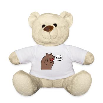 russischer Bär Pelmeni Geschenk russische Wurzeln - Teddy - Weiß - Vorne