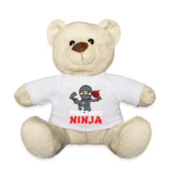 Ein großer Fan von Tischtennis? Hier ist ein - Teddy - Weiß - Vorne