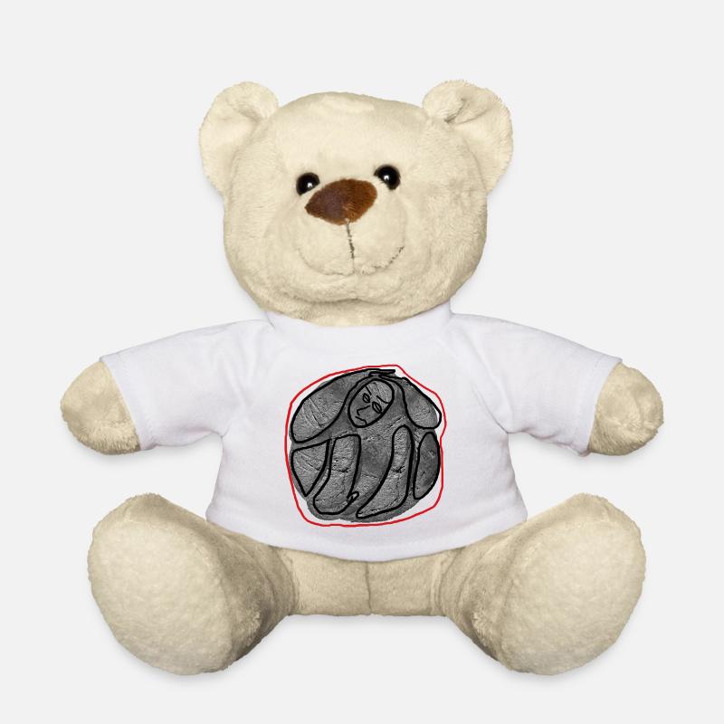 Abstrakte Kunst - Teddy - Weiß