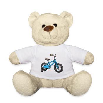 Petites roues d’entraînement pour enfants - Nounours - blanc - Devant