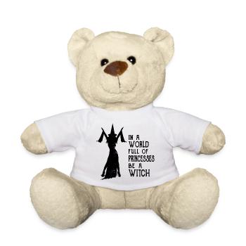 Happy Halloween! Be A Witch Tea - Teddy Bear - white - Front