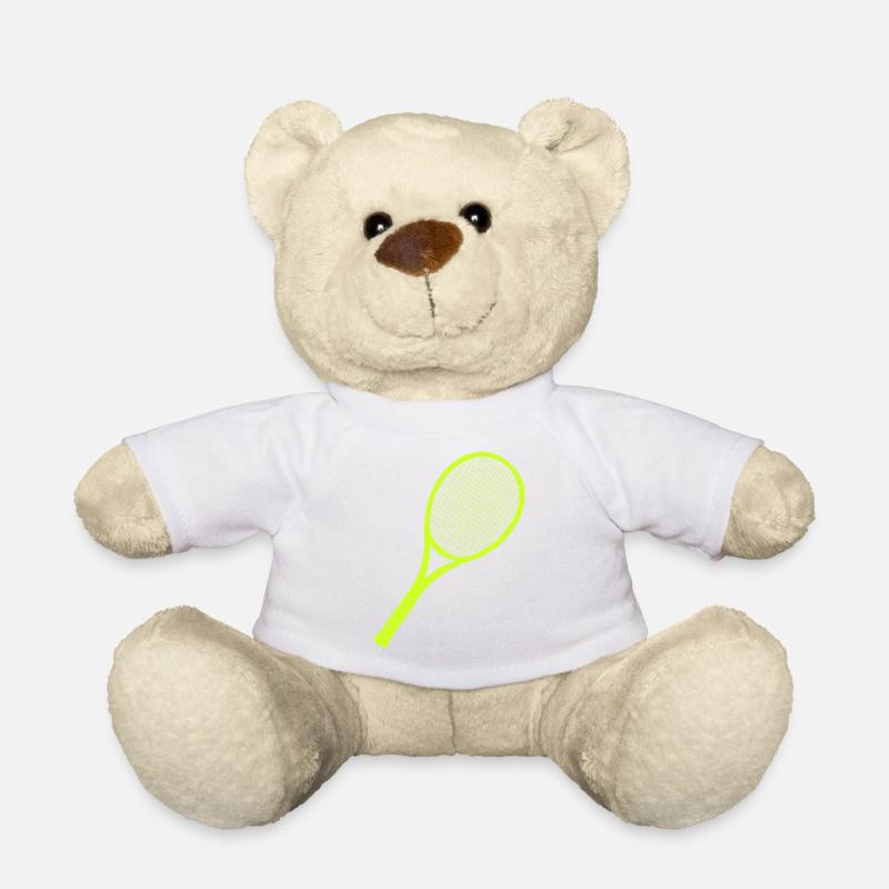 Tennisschläger - Teddy - Weiß