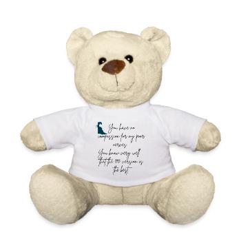 Humour Jane Austen - Nounours - blanc - Devant