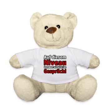 Niveau Gespräch Virus Virologe Pandemie Sprüche - Teddy - Weiß - Vorne