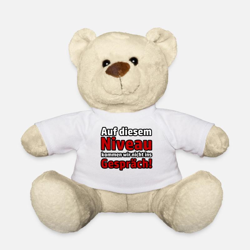 Niveau Gespräch Virus Virologe Pandemie Sprüche - Teddy - Weiß